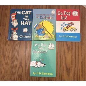 Dr Seuss Hardcover Books I Can Read All By Myself Beginners Lot Of 4 Vintage